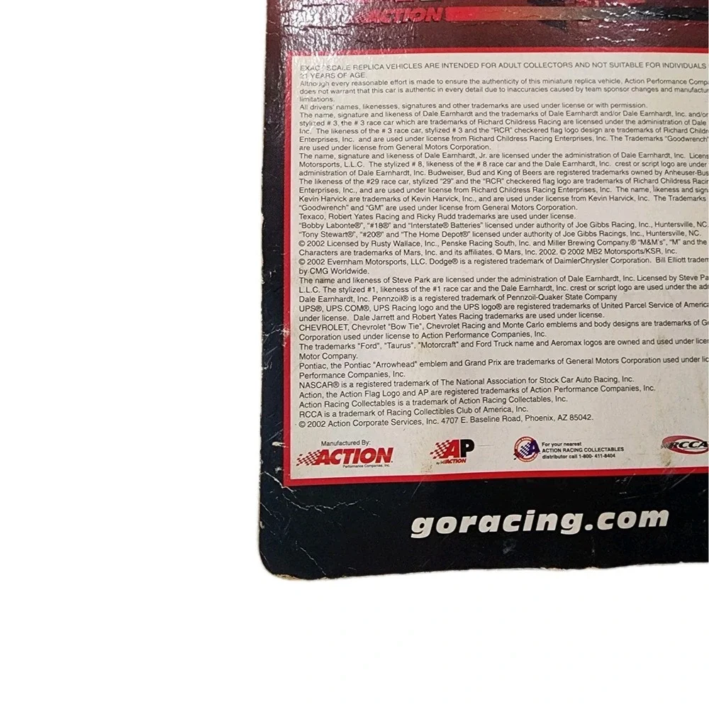 Vintage AP Action 2002 #24 Jeff Gordon Car 1:64 Die cast Nascar NOS See Other